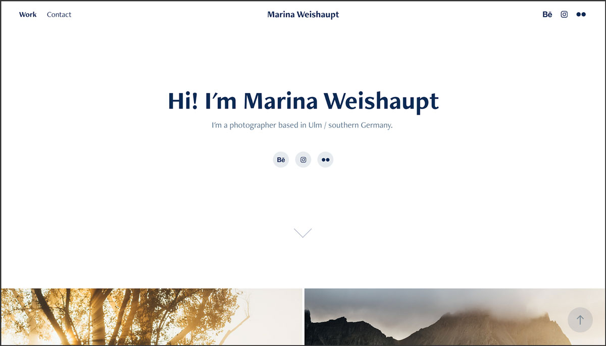 Marina Portfolio Template for Internships